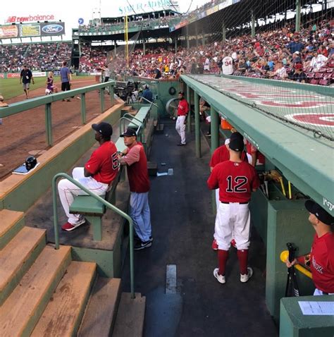 dugout box seats fenway|fenway park field box seats.